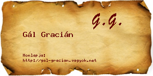 Gál Gracián névjegykártya